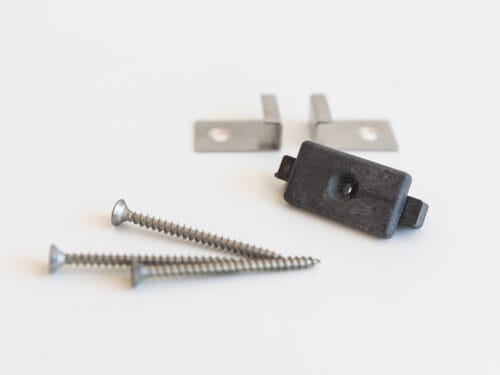 WPC terases dēļu sākuma klipsis WPC-terrasser, trappor, staketbrädor - trä Ecodeckprofile